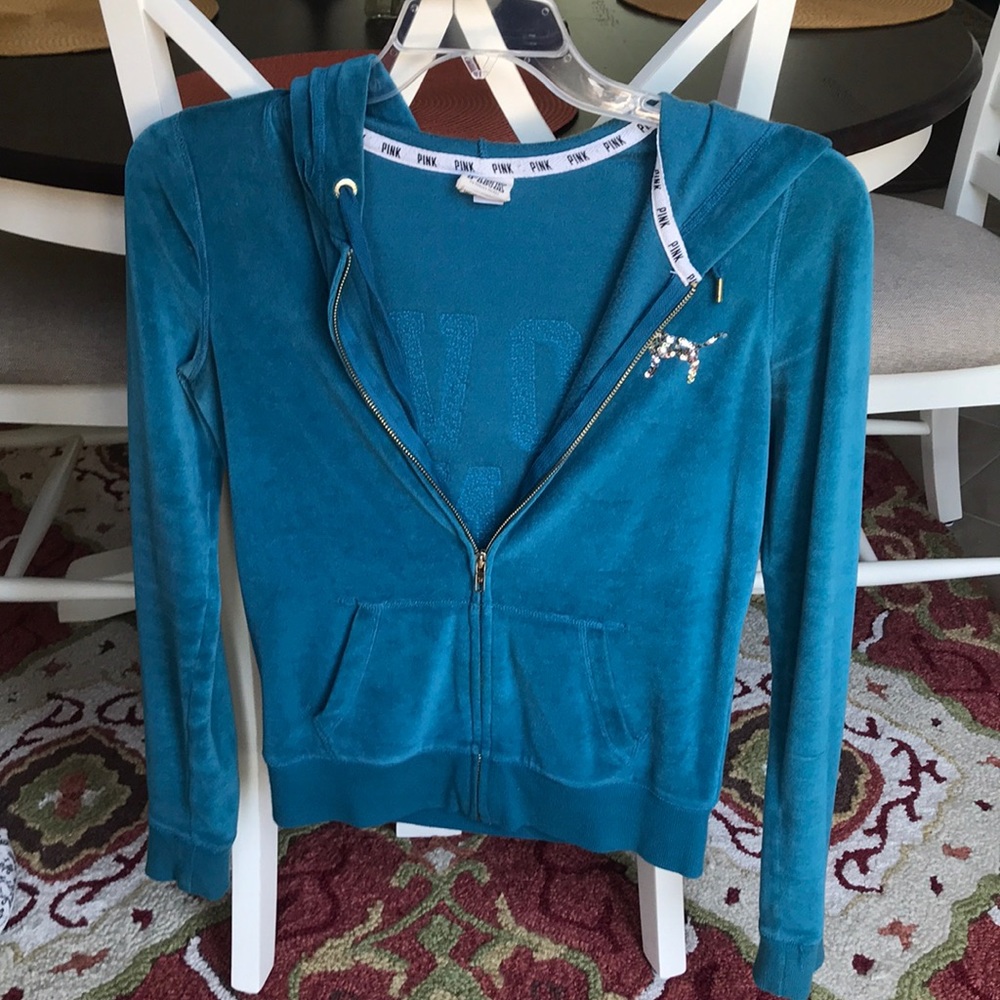 Victoria Secret Love Pink velvet jacket